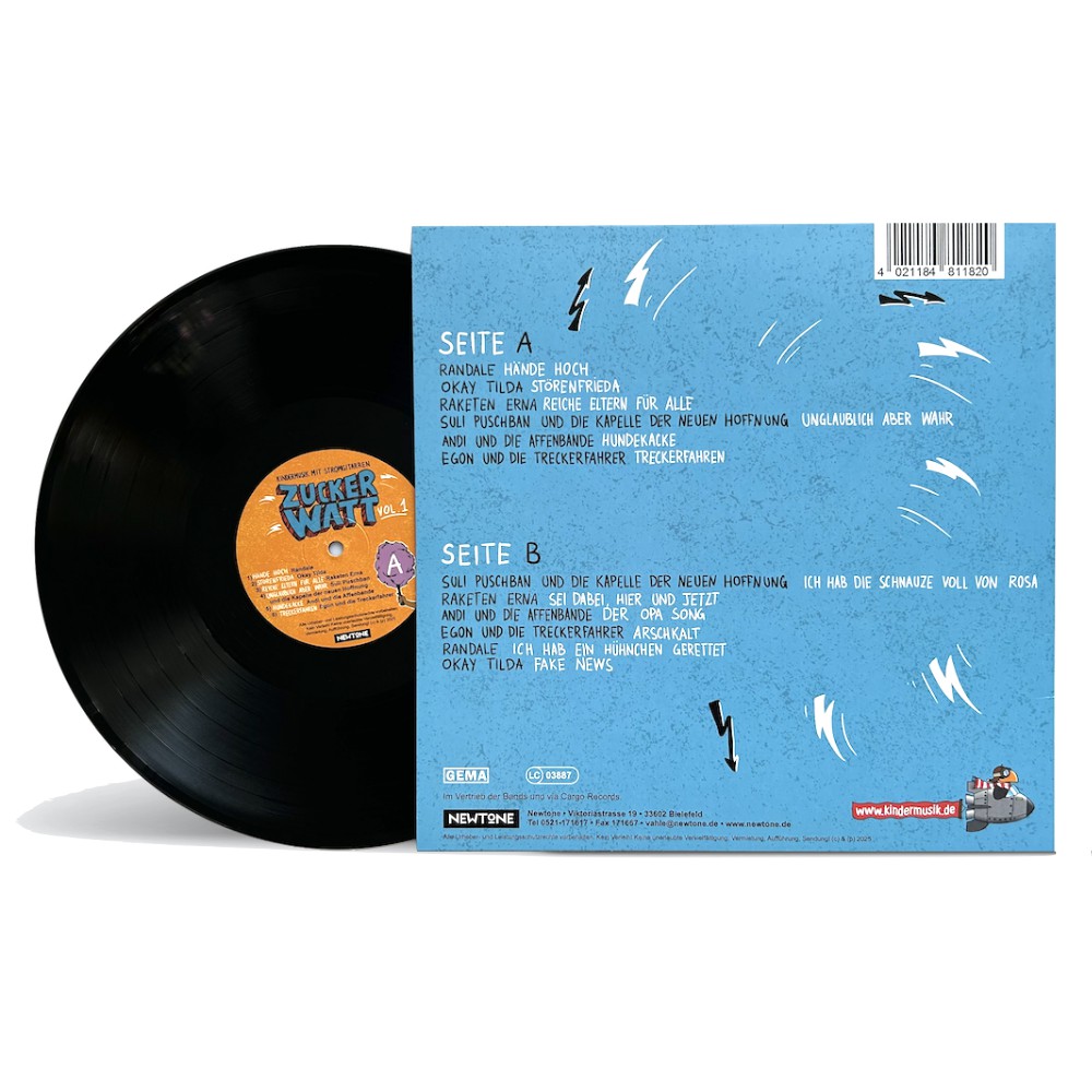 Zucker Watt (Vinyl LP) - Der Rock-Sampler, der die ganze Familie elektrisiert! – Bild 2